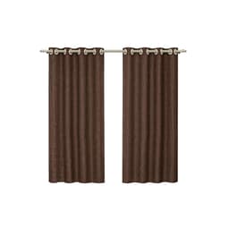 Cortina Cetim Cristal 170x200cm Marrom