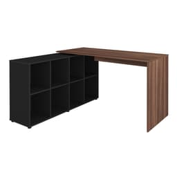 Mesa de Escritório Nero Ipê e Preta