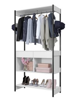 Closet Barcelona Arte Moveis Branco
