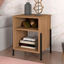Mesa de Cabeceira Vintage Preto Jaime