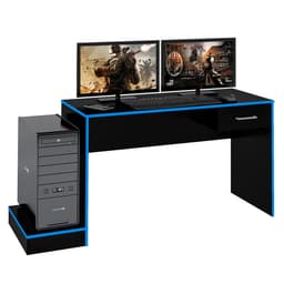 Mesa Gamer Player One Preta e Azul