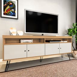 Rack Liberty Carvalho e Off White 160 cm