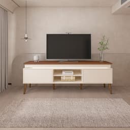 Rack Lumina Pinho e Off White 180 cm