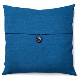 Almofada Solid Botão 40x40 Azul