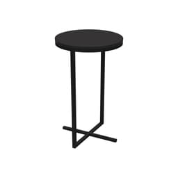 Mesa Lateral Redonda Volpi Preta 56 cm