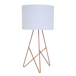 Abajur Aramado Cobre e Branco