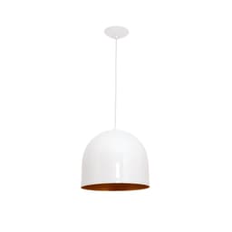 Pendente Focus Branco e Dourado