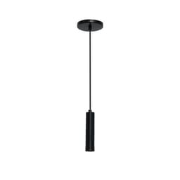 Pendente Focus Cilindro I Preto 100 cm