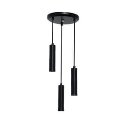 Pendente Focus Cilindro II Preto 100 cm
