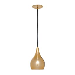 Pendente Focus Pingo II Dourado 100 cm