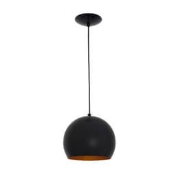 Pendente Focus Preto e Dourado