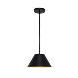 Pendente Focus Preto e Dourado I 100 cm