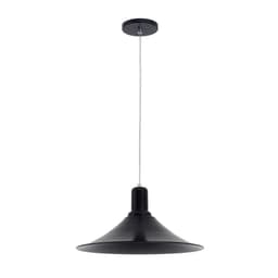 Pendente Focus Redondo Preto 100 cm