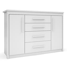 Cômoda Elegance 2 Portas 4 Gavetas Branca