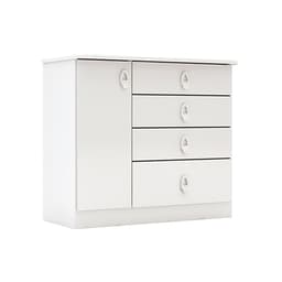 Cômoda Inocência 4 GV 1 PT Branca