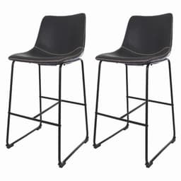 Kit 2 Banquetas Altas Munich Preta