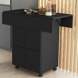 Barzinho Mesa Retrátil Preto