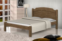 Cama Casal Maciel Castanho Fosco