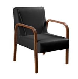 Poltrona Anita Cor:Corino Preto 200