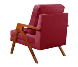 Poltrona Kiara Cor:Suede Bordô 110