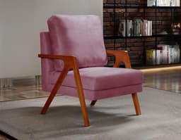 Poltrona Kiara Cor:Veludo Roxo 380