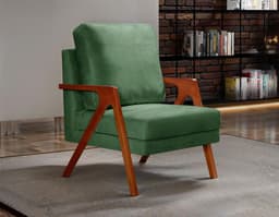 Poltrona Kiara Cor:Veludo Verde 270