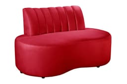 Sofá Doha Cor:Suede Vermelho 100