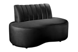 Sofá Doha Cor:Veludo Preto 410