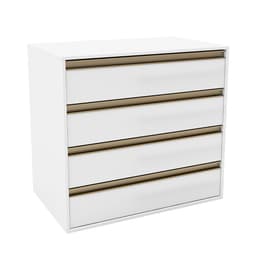 Cômoda Calha 4 Gavetas Branca
