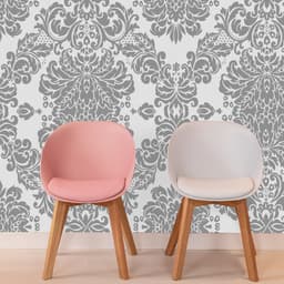 Papel de Parede Shantal Cinza