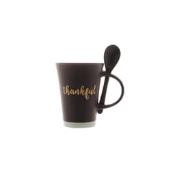 Caneca Thankful Preta 310ml