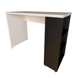 Escrivaninha Corp Branca e Preta 110 cm