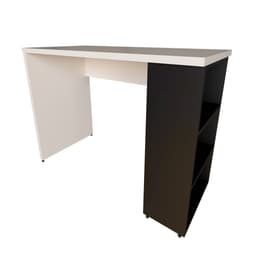 Escrivaninha Corp Branca e Preta 90 cm