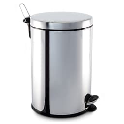 Lixeira Decorline com Pedal Prateada 20 L