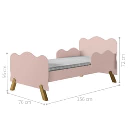 Cama Infantil Angel Rose com Colchão