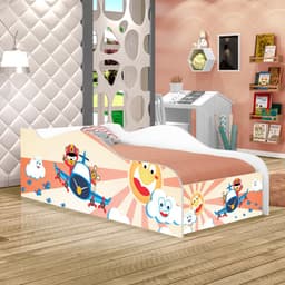 Cama Infantil Like Avião e Ursinho