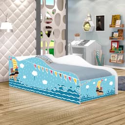 Cama Like Pirata de Pelúcia Solteiro