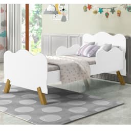 Mini Cama Angel Branca com Colchão
