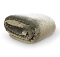 Cobertor King Flannel Marrom