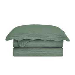 Colcha Solteiro Bullet com 1 Fronha Verde