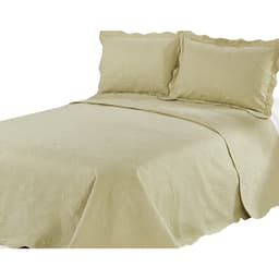 Colcha Trapunto Solteiro Khaki Camesa