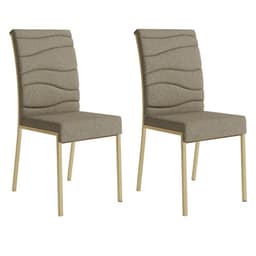 Cadeira Duna Carraro Bamboo c/ Dourado