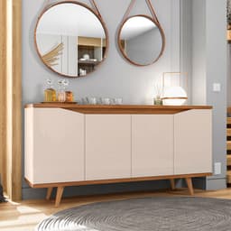 Buffet Louise Off White Cedro 4 Portas