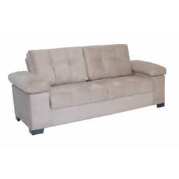 Sofá 3 Lugares Monte Carlo Suede Bege