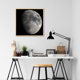Quadro Lua 86x86 Caixa Marfim