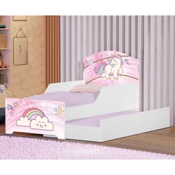 Bicama Infantil Uly Unicórnio Rosa