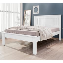 Cama de Casal com pés Itaguaí Branco