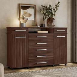Comoda 7 Gavetas Brasil Cafe Touch