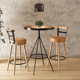 Conjunto Mesa Com 2 Banquetas Grecia Amarula