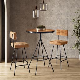Conjunto Mesa Com 2 Banquetas Grecia Amarula